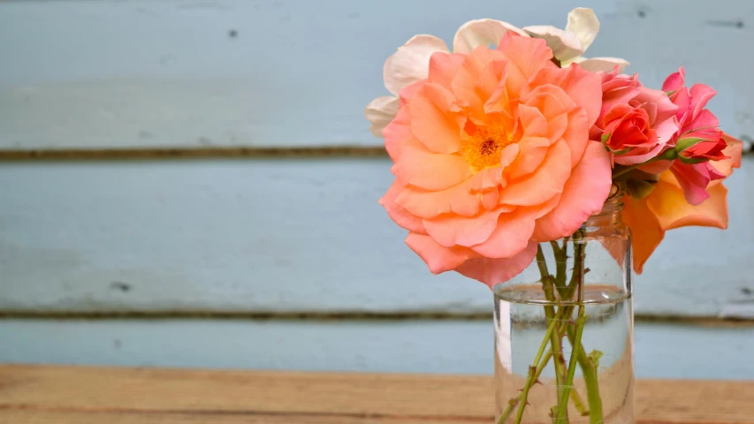 some pretty flowers sitting inside of a vase