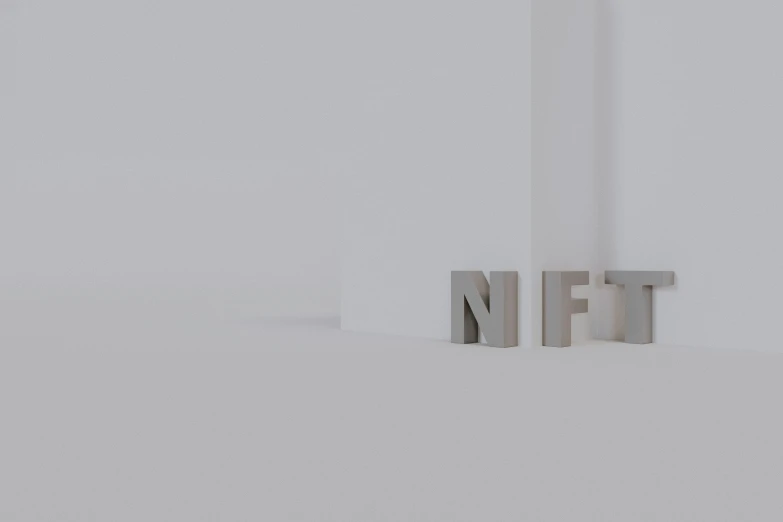 the letter nff is seen from an abstract scene