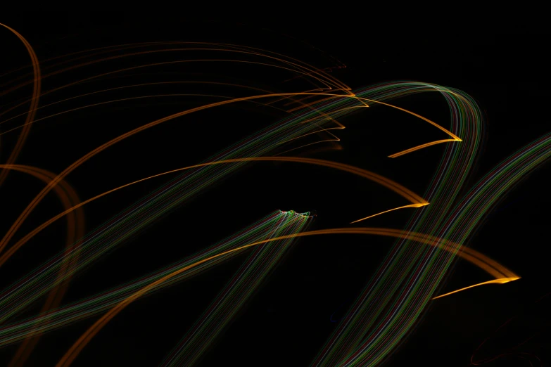 light painting abstract pograph of many lines in motion