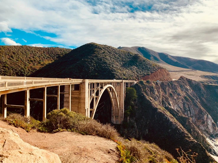 a view from the top of the big sur