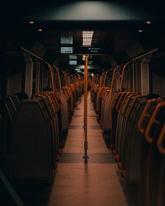 rows of empty seats sitting next to each other