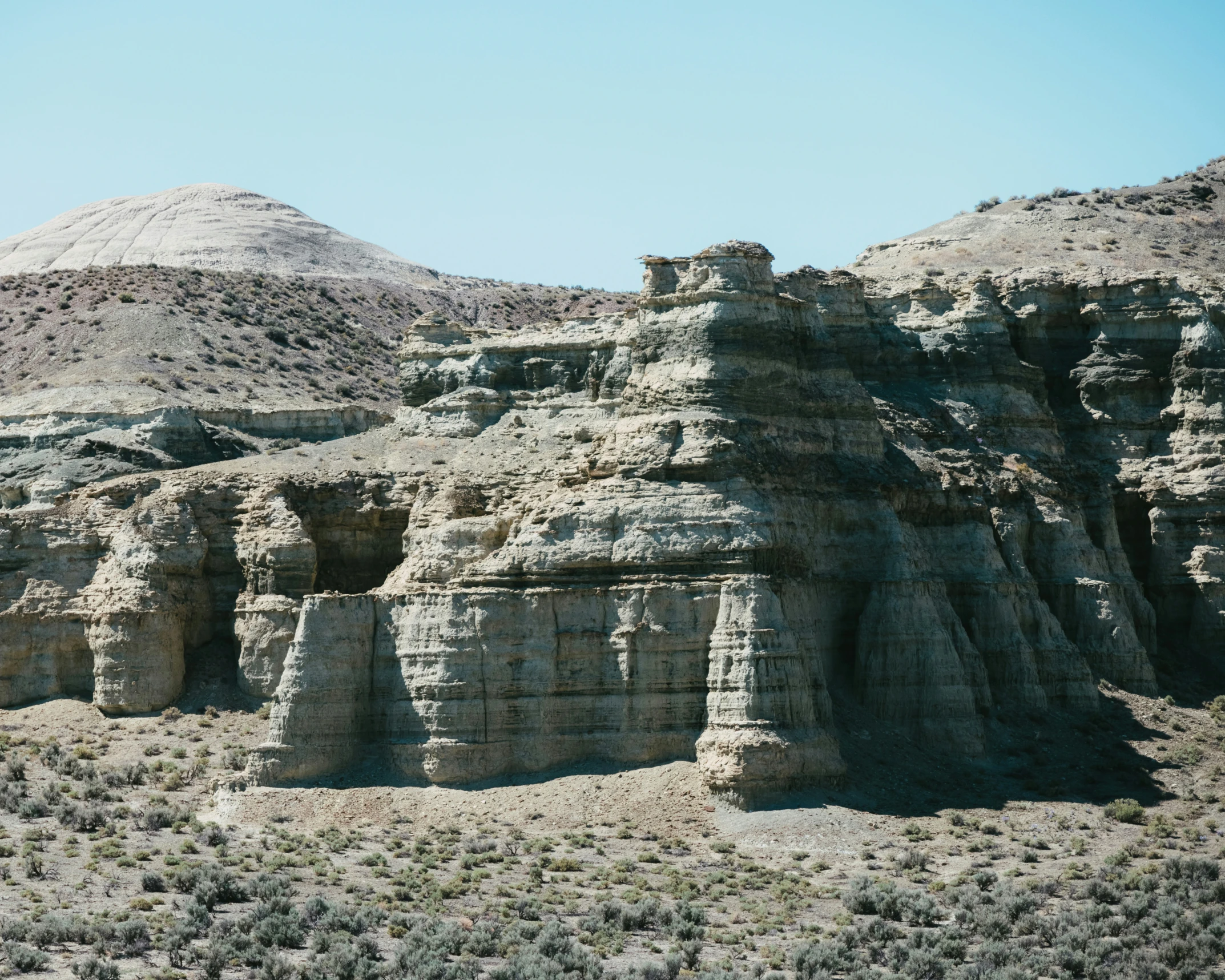 the rocky hills and mountains are lined with sp plants