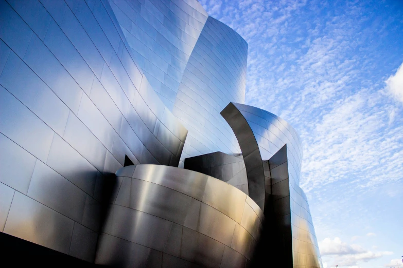 an abstract image of a building in the air