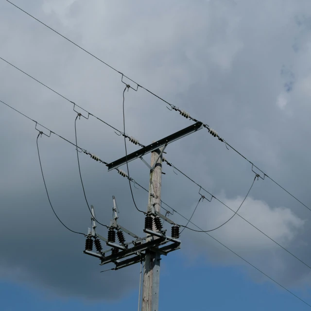 multiple power lines are connected to one another