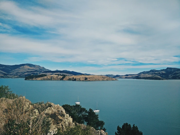 view of mountains and a body of water