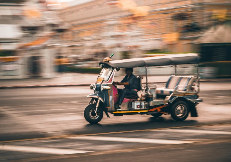 a person that is riding on a motorcycle