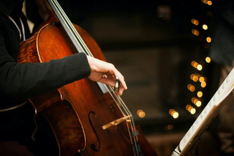 the musician has a cello and playing musical instruments