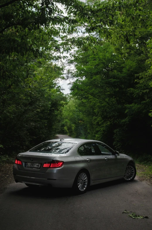 a car that is sitting in the middle of the road