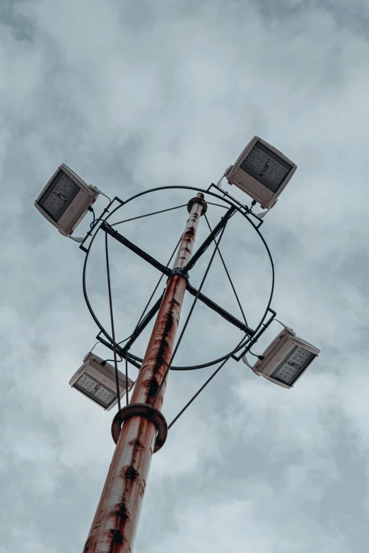 looking up at the top of a tall tower