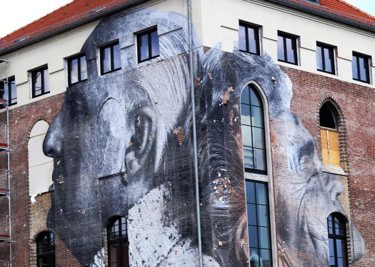 a building with a giant, very decorative elephant on the side