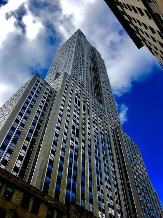 a very tall building towering up into the air