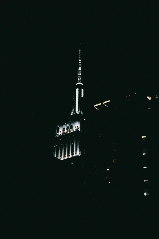 the building is illuminated with the light from the roof