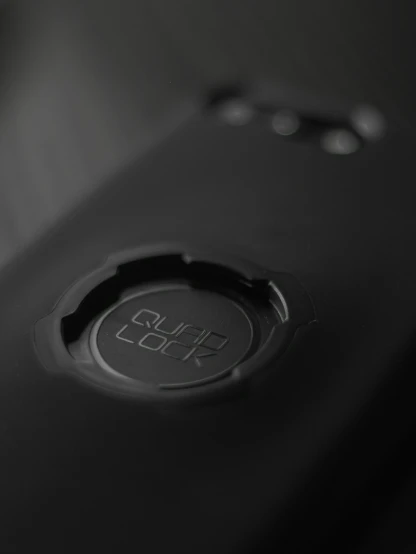 a closeup view of the black front of a phone