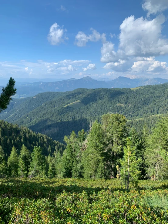 an overview of a mountainous area from a distance