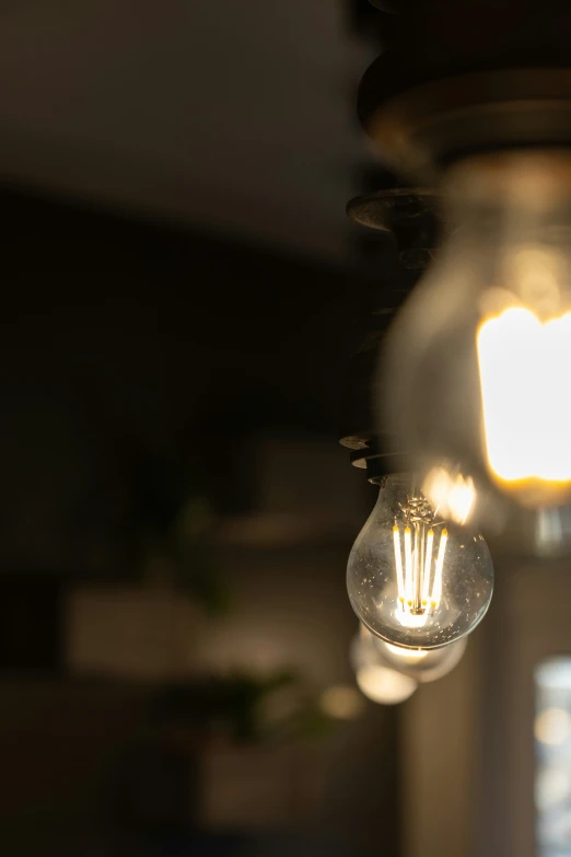 this is a close up view of light bulbs