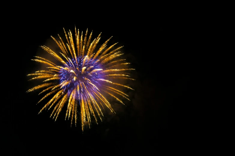 colorful fireworks with a black background in the night