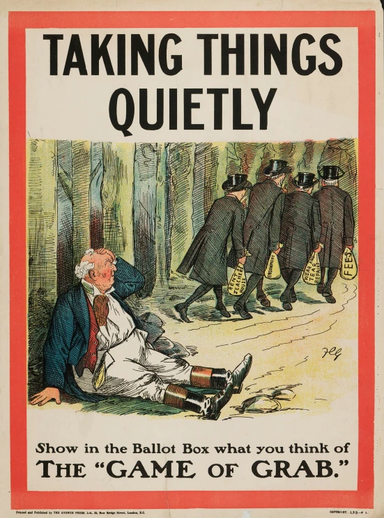 a magazine cover with the caption saying taking things quietly