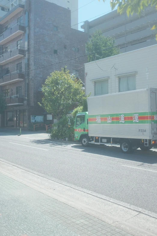 the truck has a canopy on it's roof