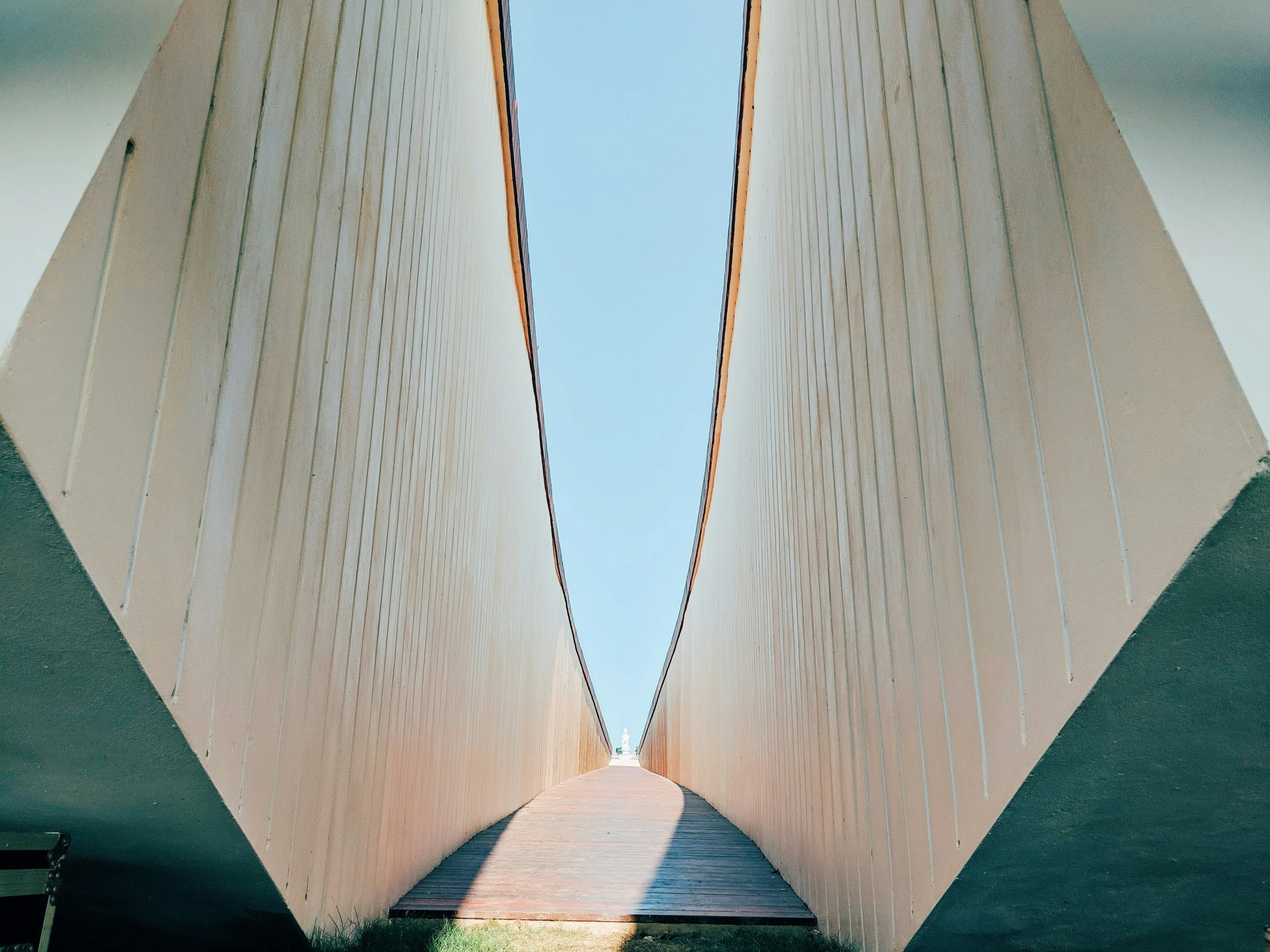 view from below of two bridges at two different levels