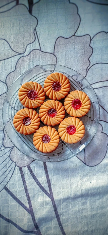 a plate with peanut ers that are decorated as candy