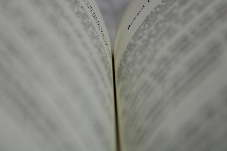 a close up view of a book pages