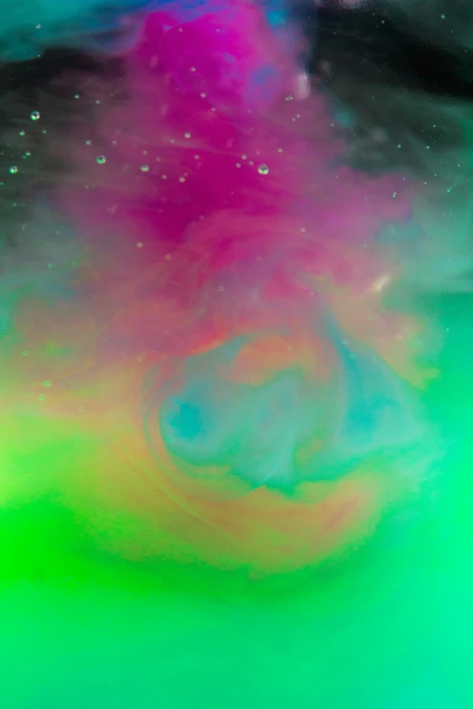 colorful background with swirling, cloud like substance