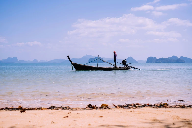 a large boat that is sitting in the water