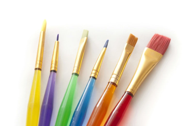 several different types of brushes are sitting in an array