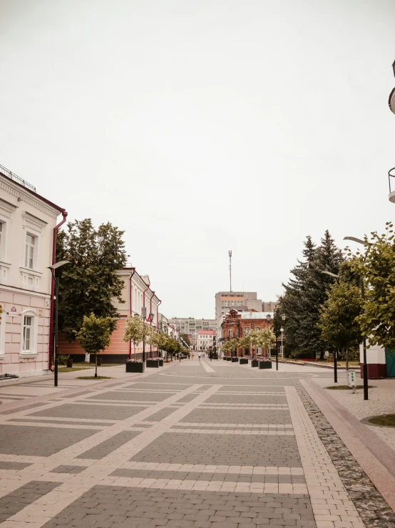 this is a town plaza and it looks like a town