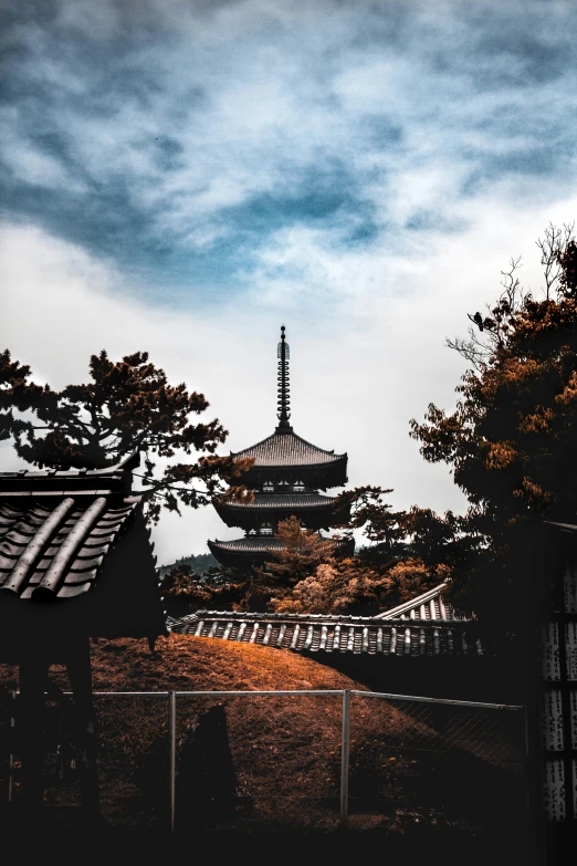an image of a pagoda in the middle of the day
