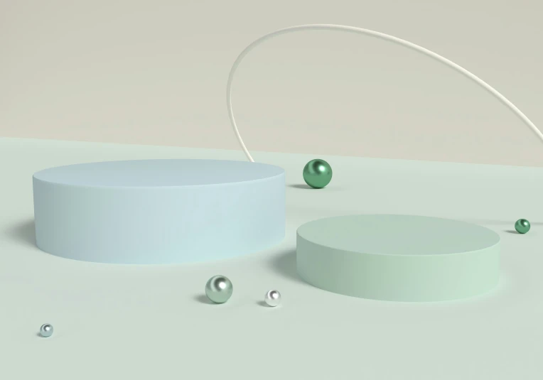 a modern 3d design with an empty round surface