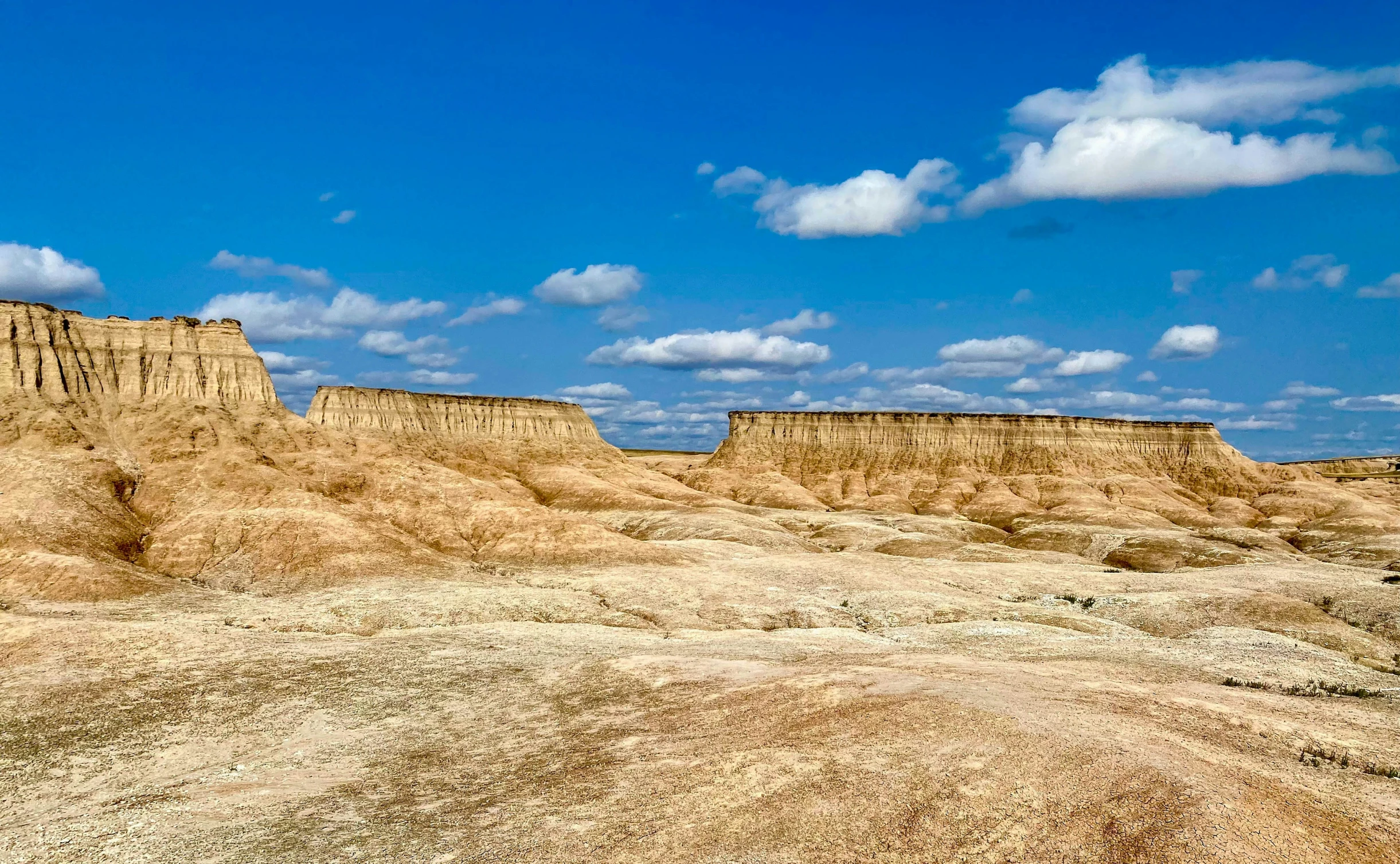 large rocky terrain with many layers of sand