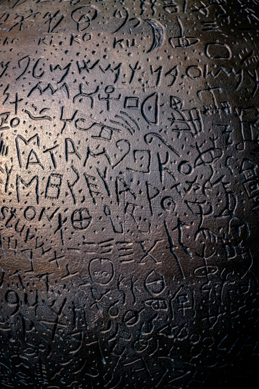 rain drops are written in different languages on a surface