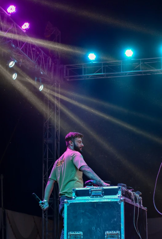 a dj playing a set at an event