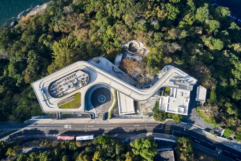 an aerial view of the air from a helicopter