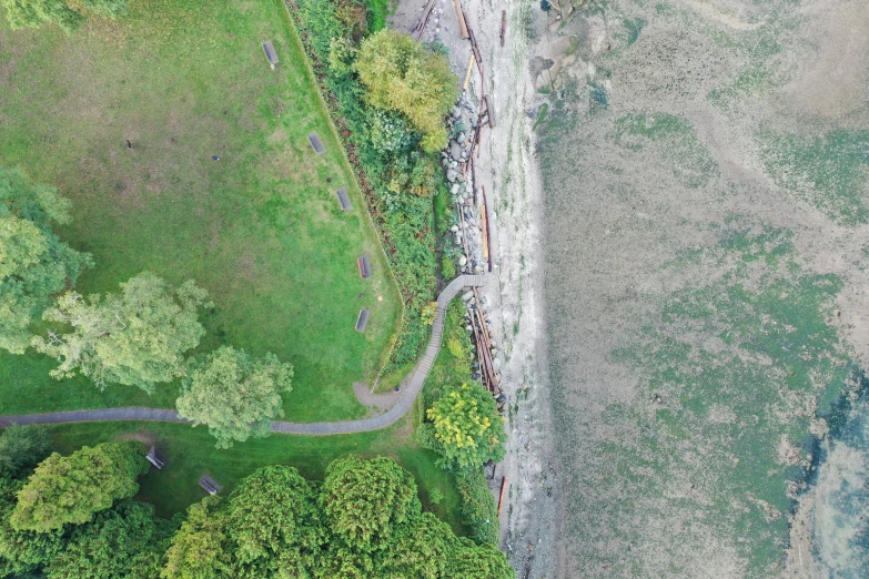 an aerial s of a river in the middle of nowhere