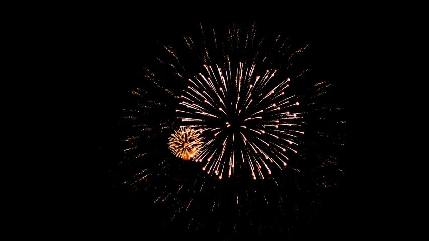 fireworks show s from ground with black background