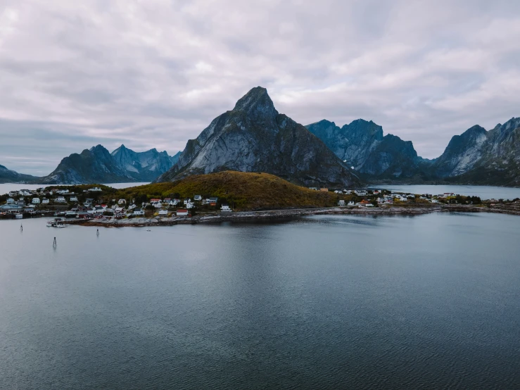 a po taken looking down on a small island