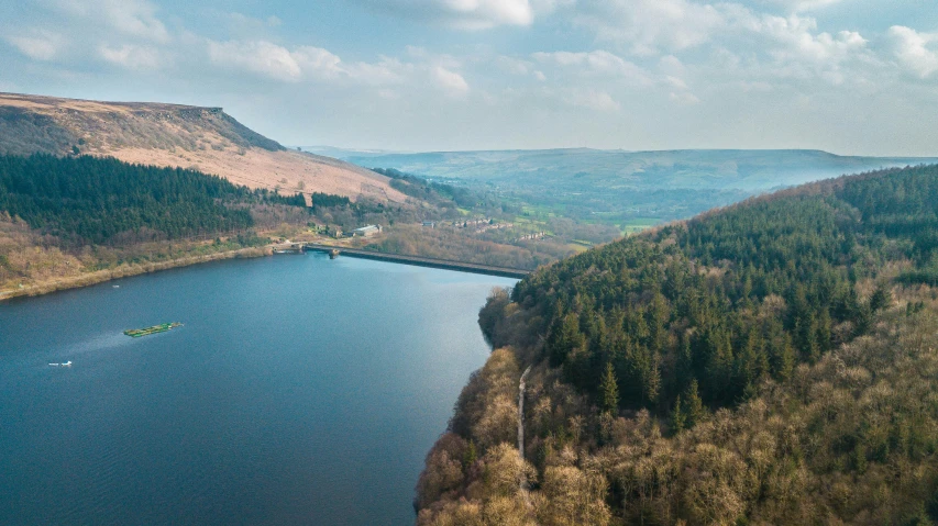 a very long mountain lake in the middle of nowhere