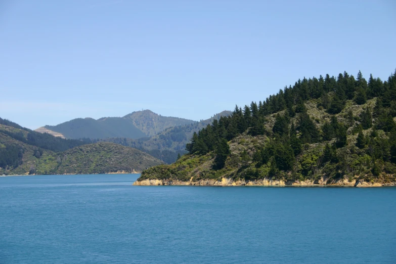 the calm waters at this lake are crystal blue