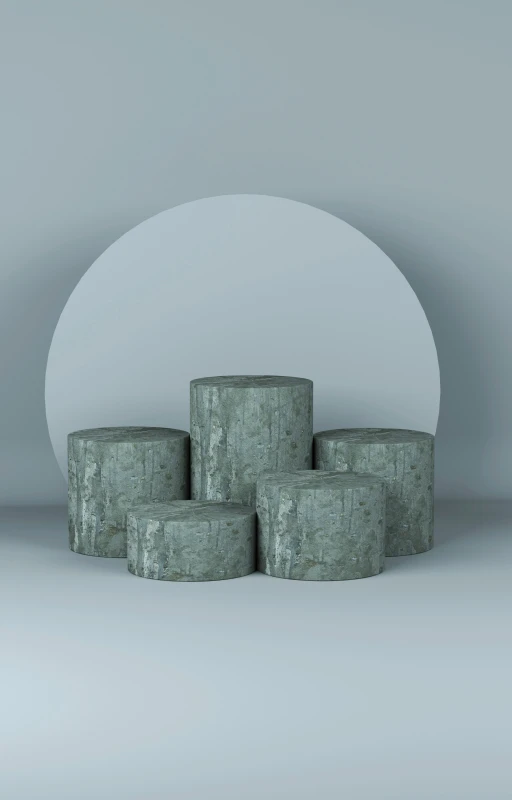 this is a 3d rendering of some cement