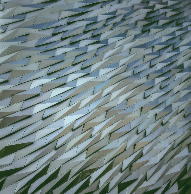 abstract pattern made from strips of grey, white and tan