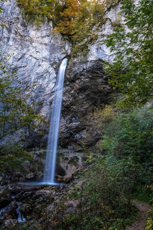 a waterfall cascading over the side of a cliff