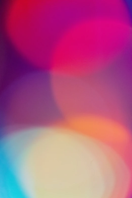an abstract pograph with blurry colors of various sizes