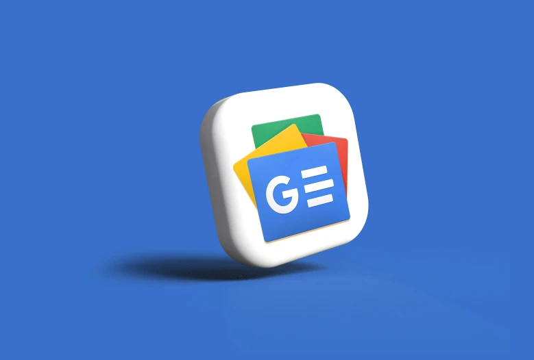 a 3d image of a glossy square object with letters g on it