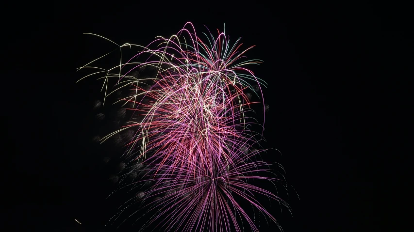 a po of fireworks during the night with focus on its bright sparks