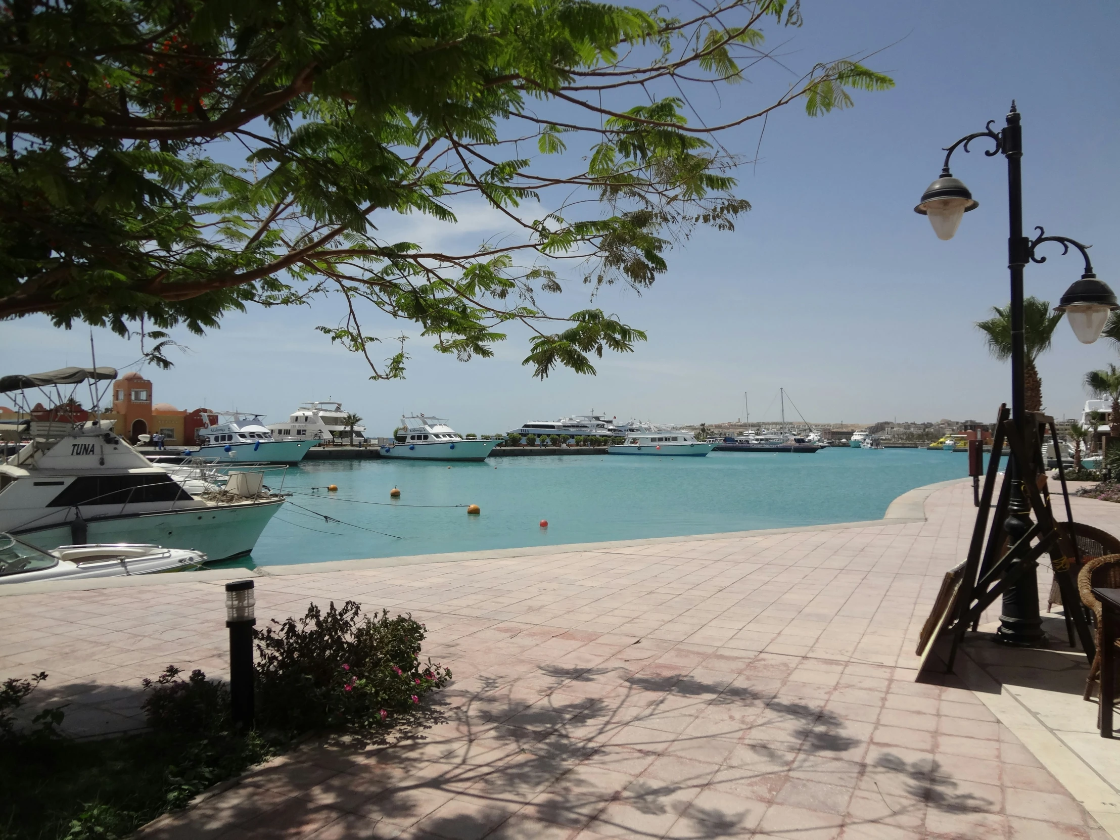 a body of water with many boats on it