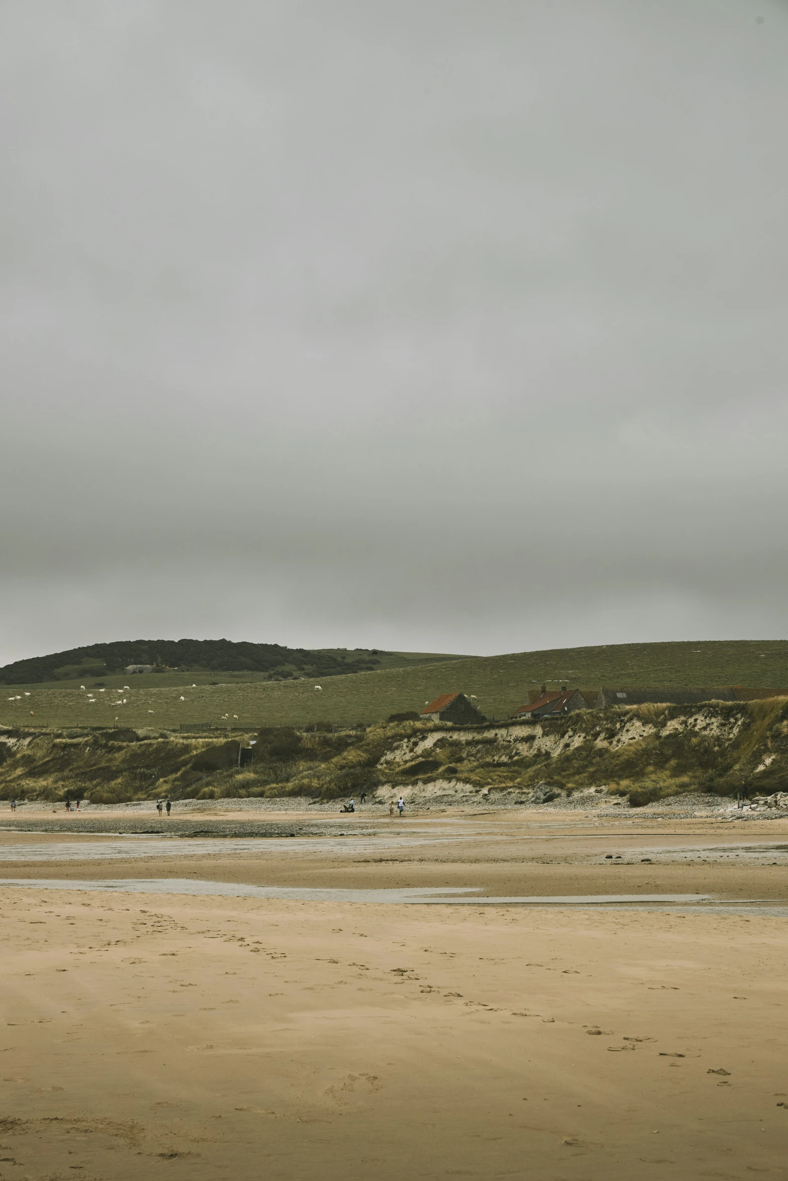 a man flying a kite on a beach