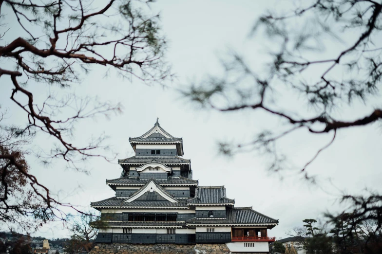 this is a pograph of a japanese style building