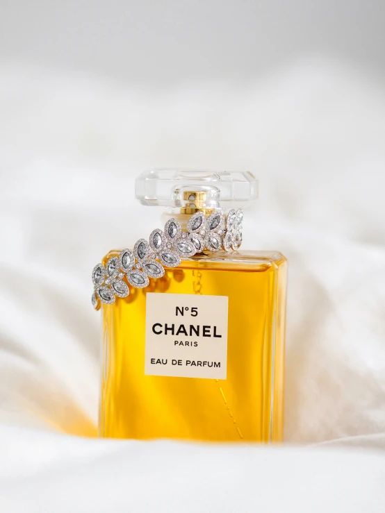 an empty bottle of chanel n'5 eau